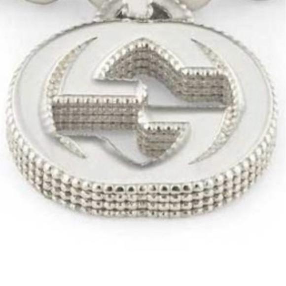 Gucci Silver Charm Bracelet with Beaded Elegance - Picture 2 of 7